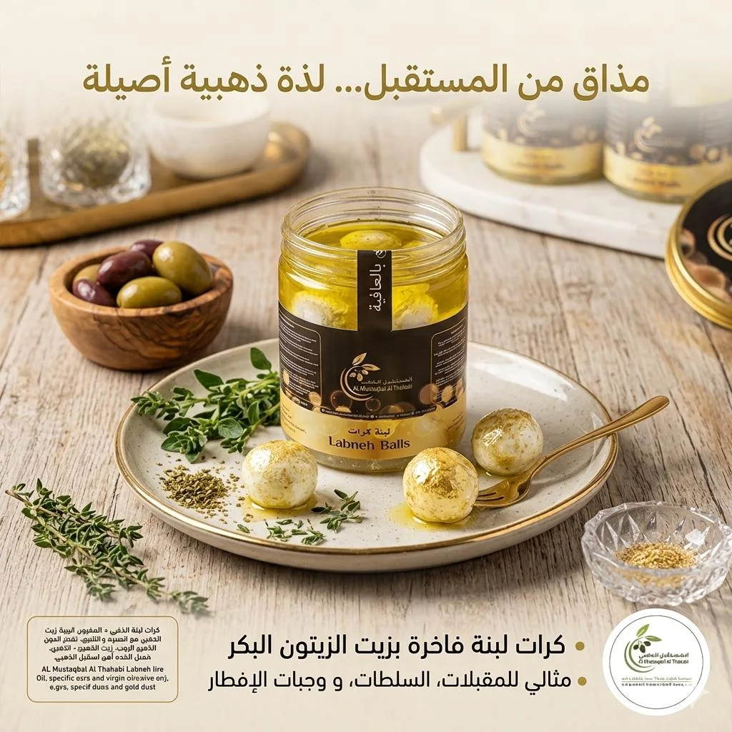"لبنة كرات بزيت الزيتون البكر... المذاق الأمثل لمقبلاتك وسلطاتك"