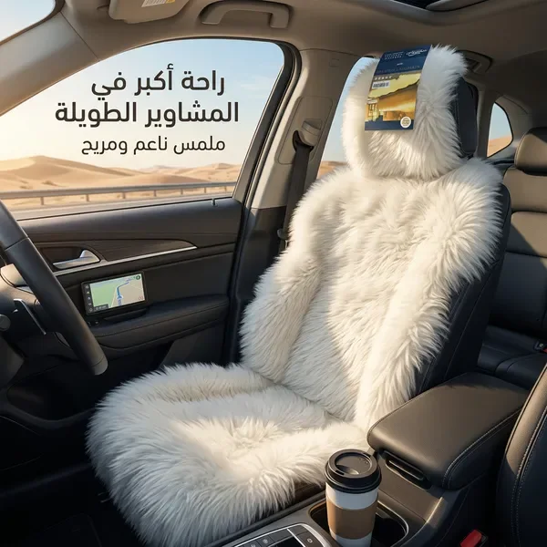 أغطية مقاعد من الفرو مناسبة لجميع أنواع السيارات — الصورة 4