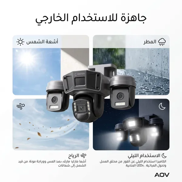 S60 ﻛﺎﻣﯾرا ﻻﺳﻠﻛﯾﺔ ﺑﺎﻟطﺎﻗﺔ اﻟﺷﻣﺳﯾﺔ - 3 ﻋدﺳﺎت - ﻣدﺧل ﺷرﯾﺣﺔ - ﺗﺣﻛم ﺑﺎﻟﮭﺎﺗف (ضمان عام ) — الصورة 7