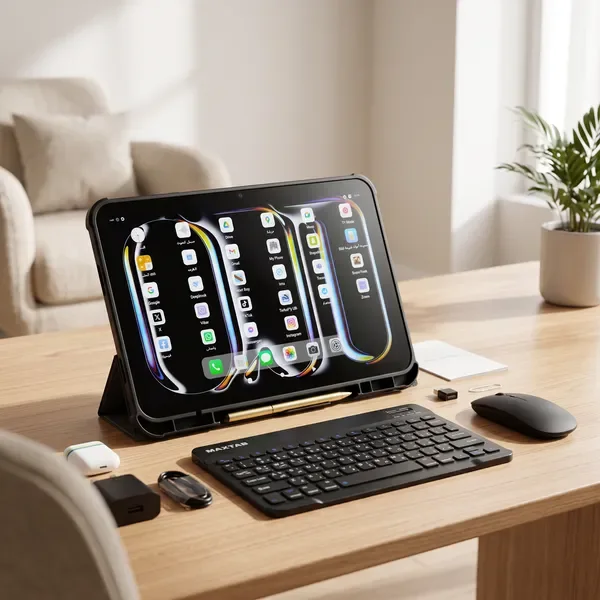 تابلت 12 بوصة MAXTAB 70 Pro (ضمان عام ) بكيبورد و ماوس بلوتوث + مجموعة هدايا — الصورة 7