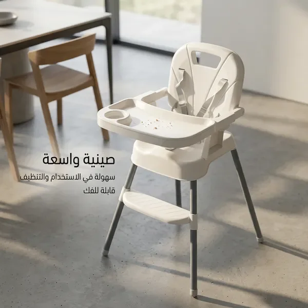 كرسي أطفال مرتفع متعدد الوظائف وقابل للطي — الصورة 7