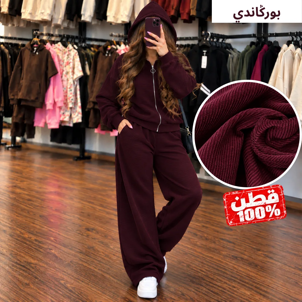 طقم نسائي فيلوفين فاخر – نعومة وأناقة وراحة