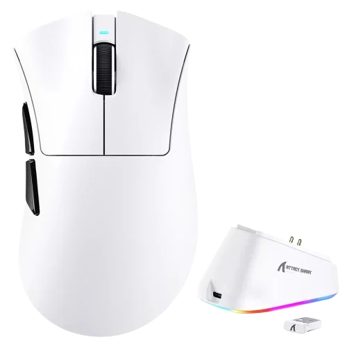 ATTACK SHARK V3 PRO Ultra-Light Tri-Mode Gaming Mouse with Charging Dock