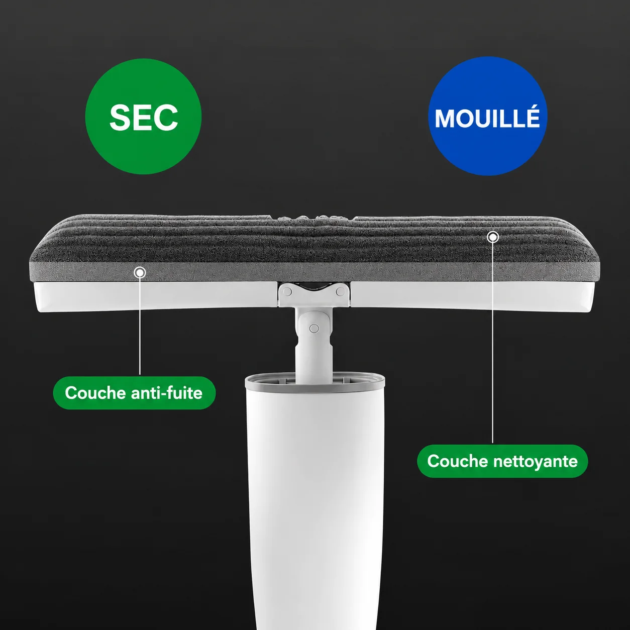 Balai Éponge avec Essorage Intégré