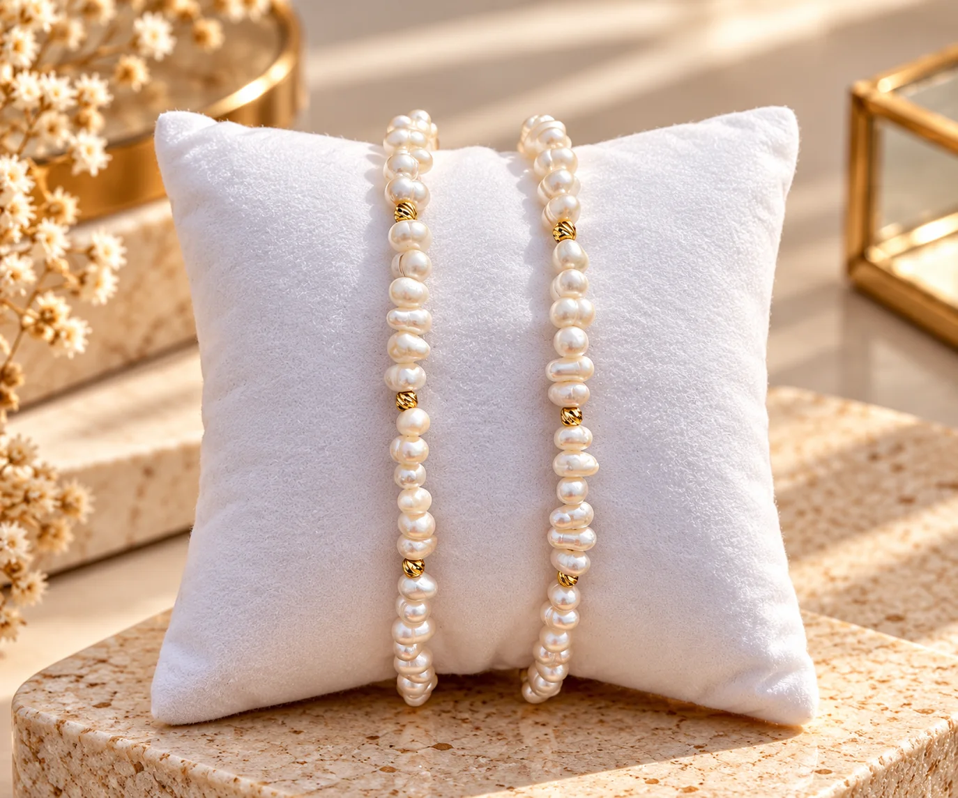 Bracelet jouhar naturelle en Or18k