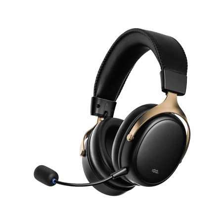 AKKO Verge S9 Master Wireless Gaming Headset - Black & Gold