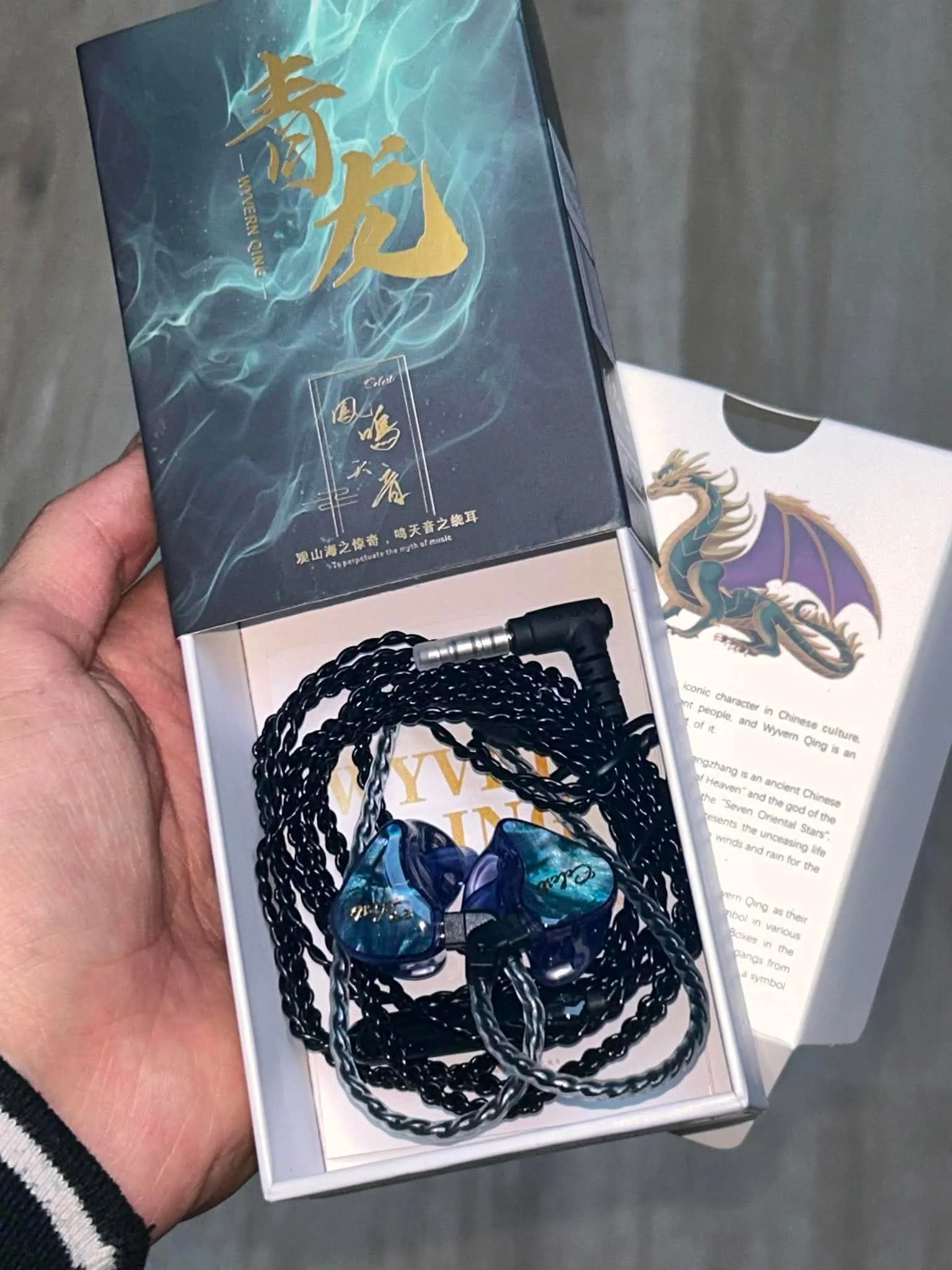 Kinera Celest Wyvern Qing Pro Blue With Mic IEM