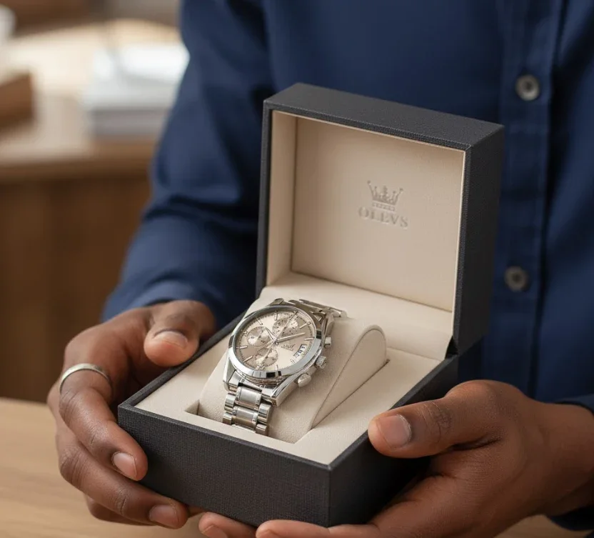 Montre Luxueuse avec Bracelet en Acier Inoxydable