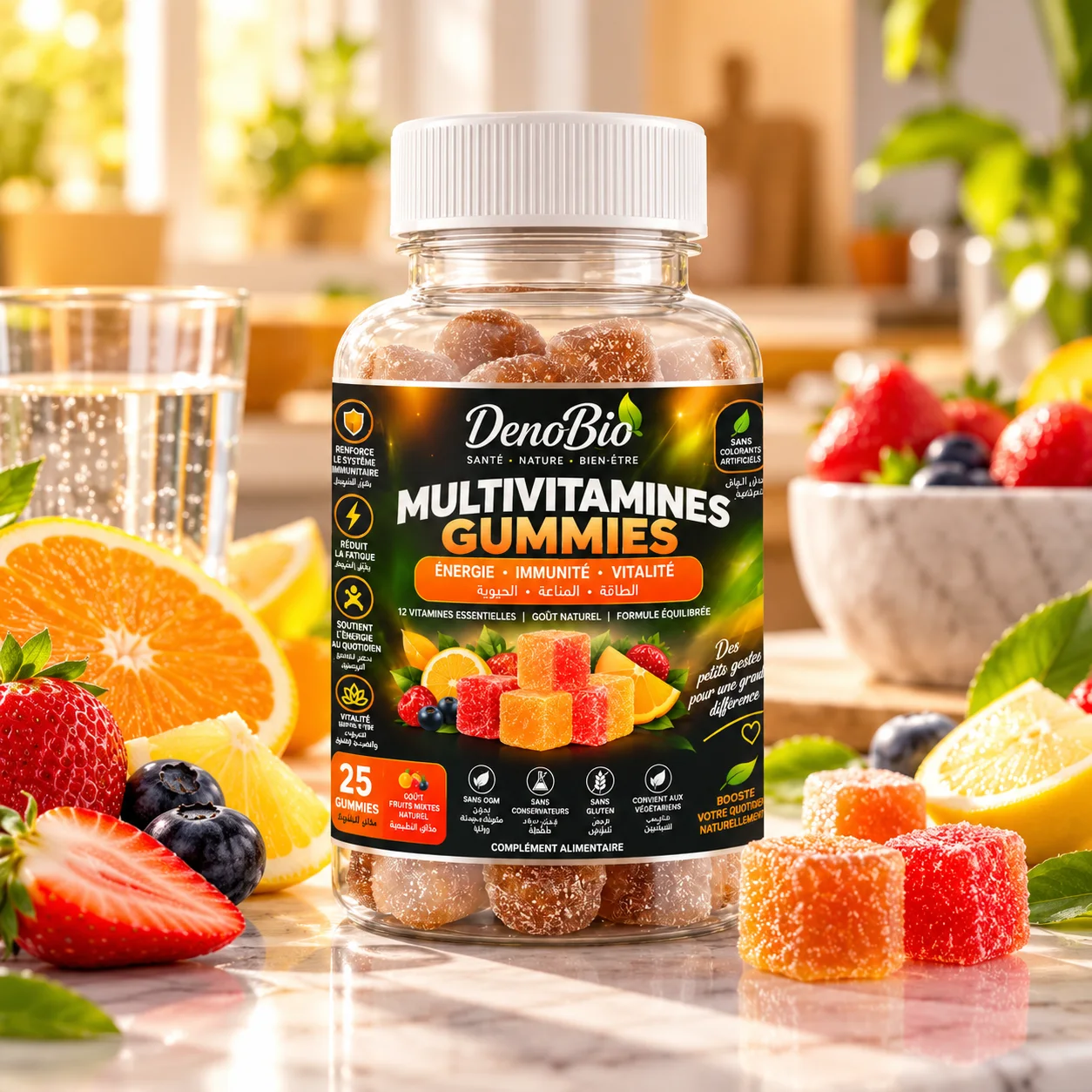 DenoBio . Multivitamine Gummies . (25 Gummies)
