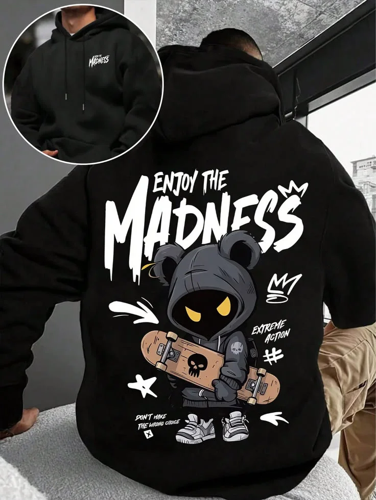 🧥 ENJOY THE MADNESS — Premium Streetwear Hoodie