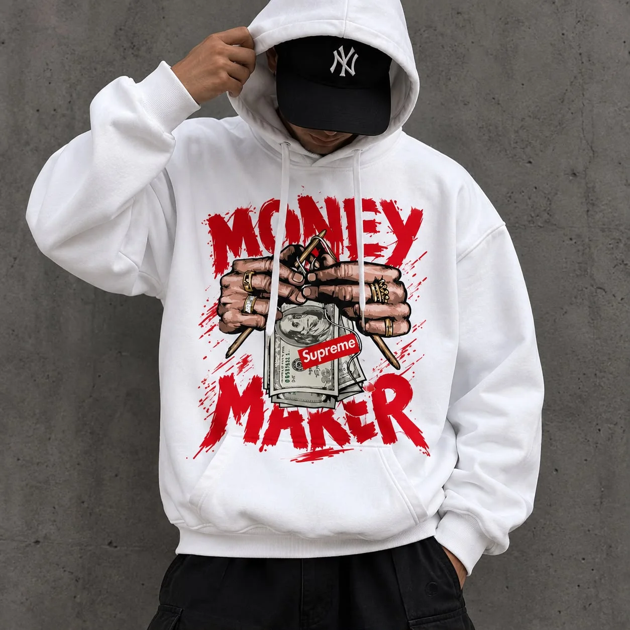 MONEY MAKER OVERSIZED HOODIE