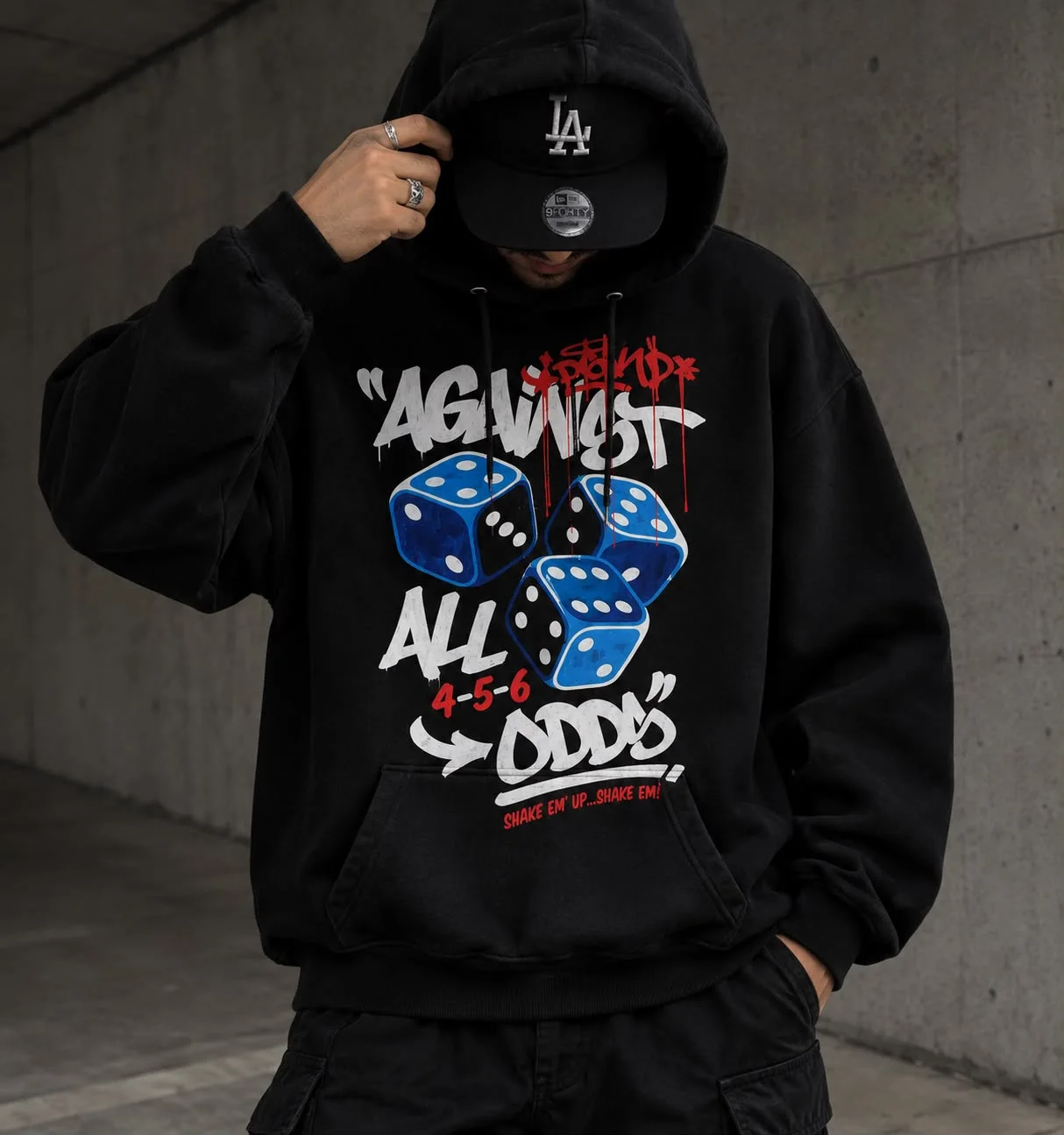 AGAINST ALL ODDS OVERSIZED HOODIE