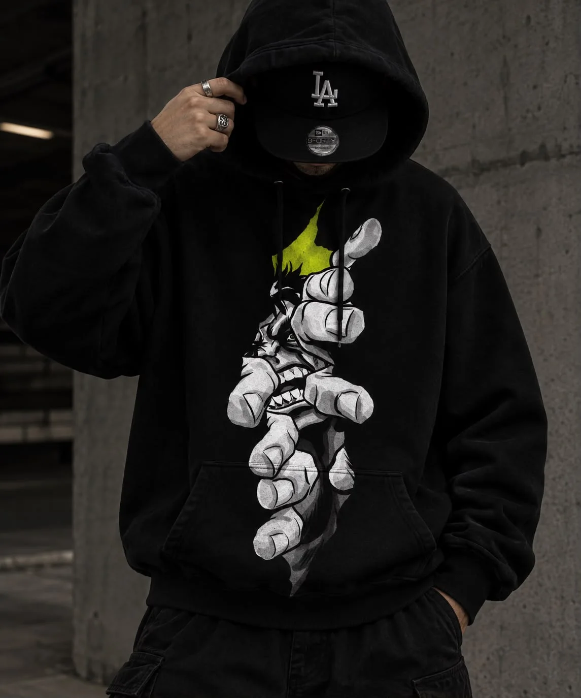NO LUCK JUST SKILL — OVERSIZED HOODIE