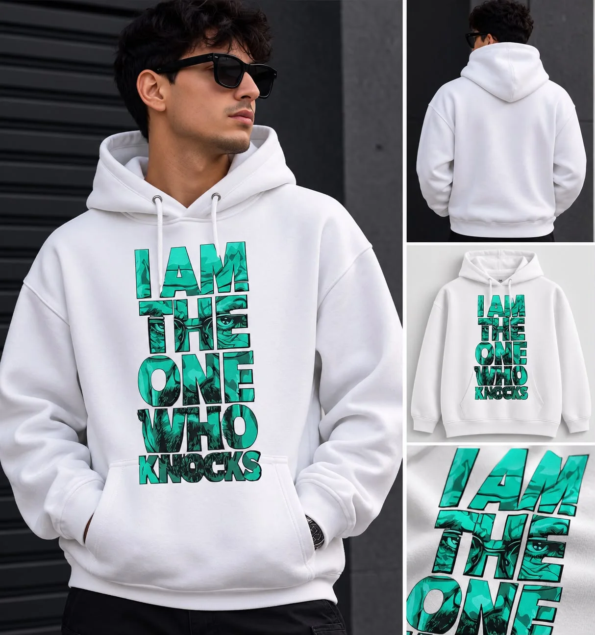 I AM THE ONE WHO KNOCKS — Oversized Hoodie