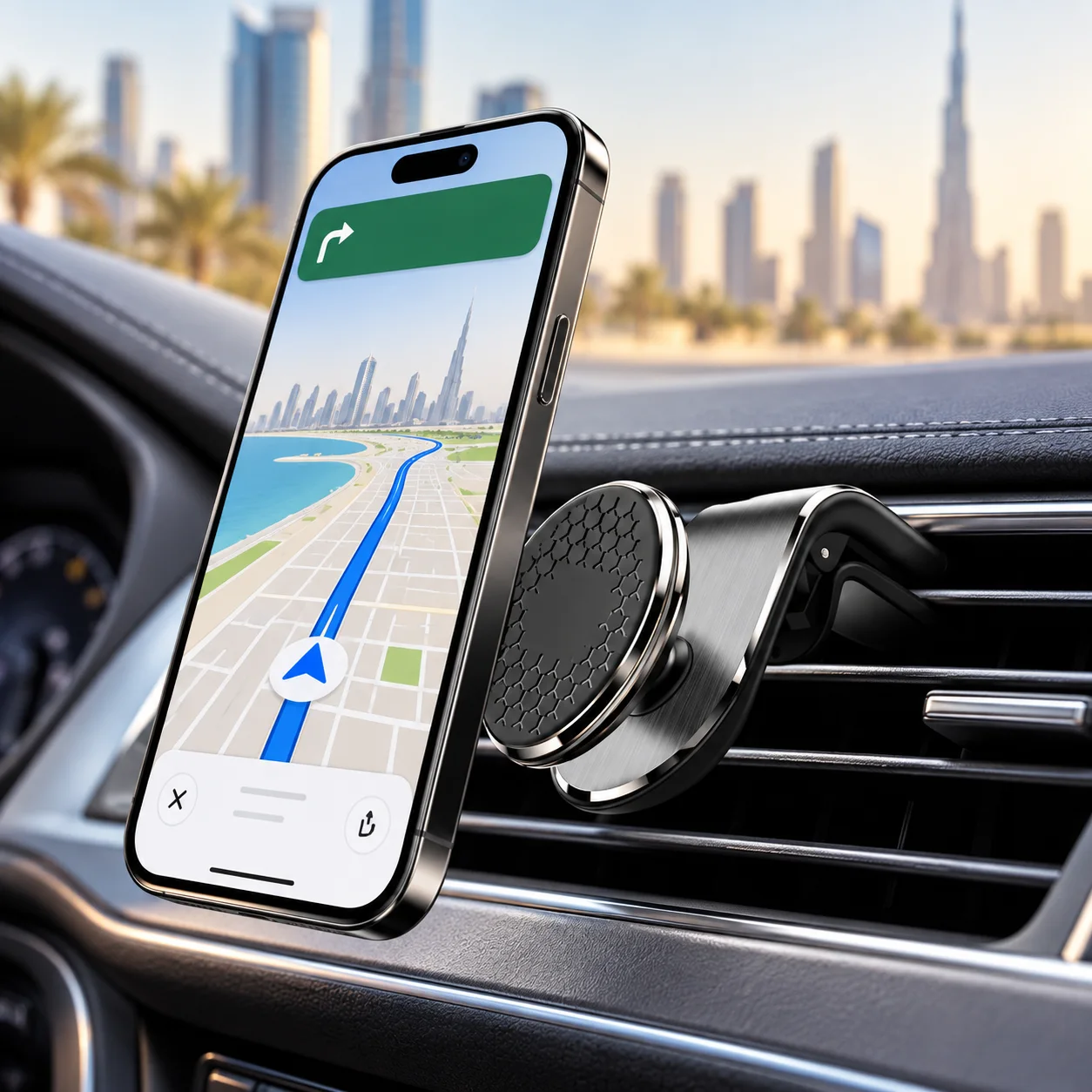 حامل جوال مغناطيسي للسيارة من ميراج – تثبيت قوي ودوران 360°