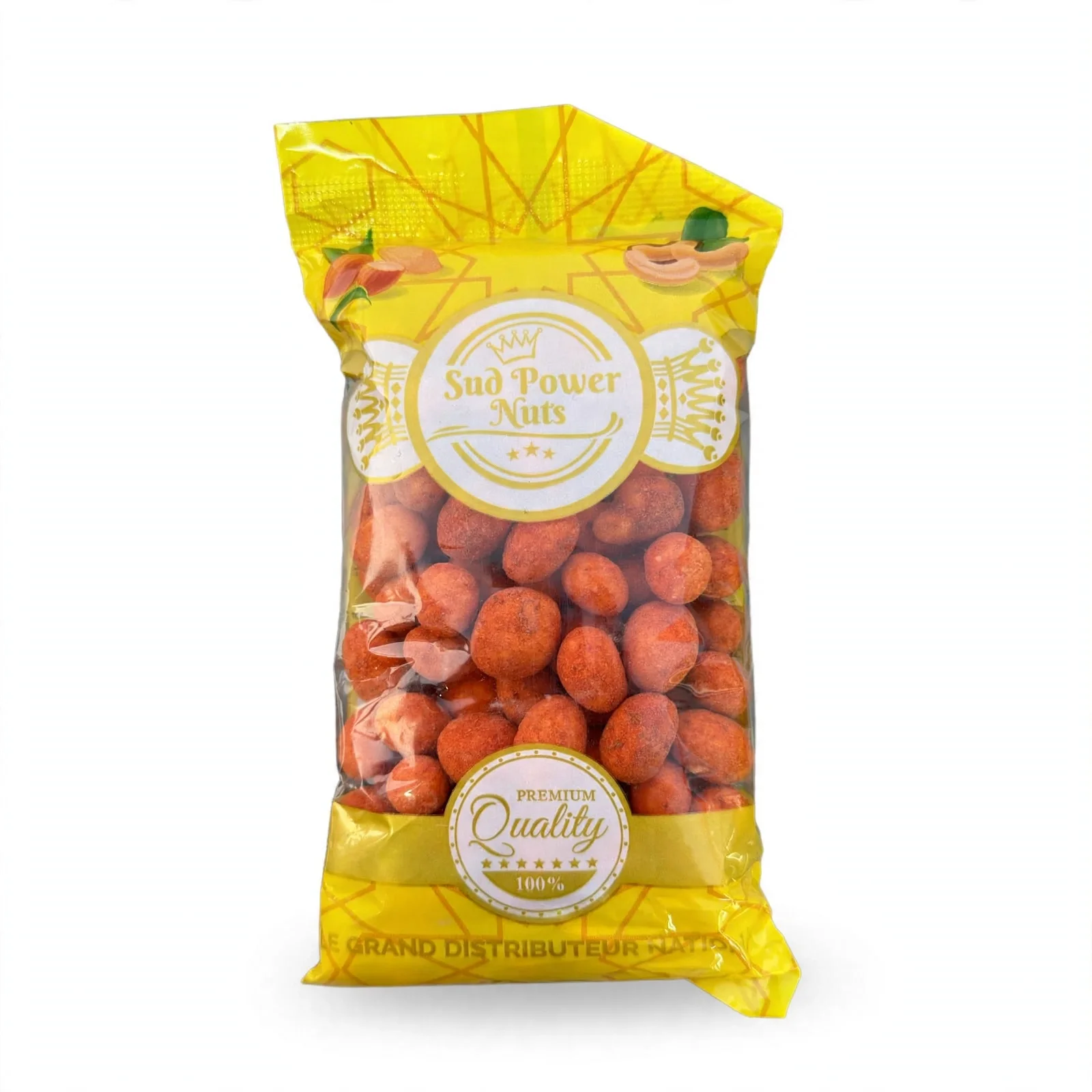 Cacahuètes enrobées épicées - Sud Power Nuts