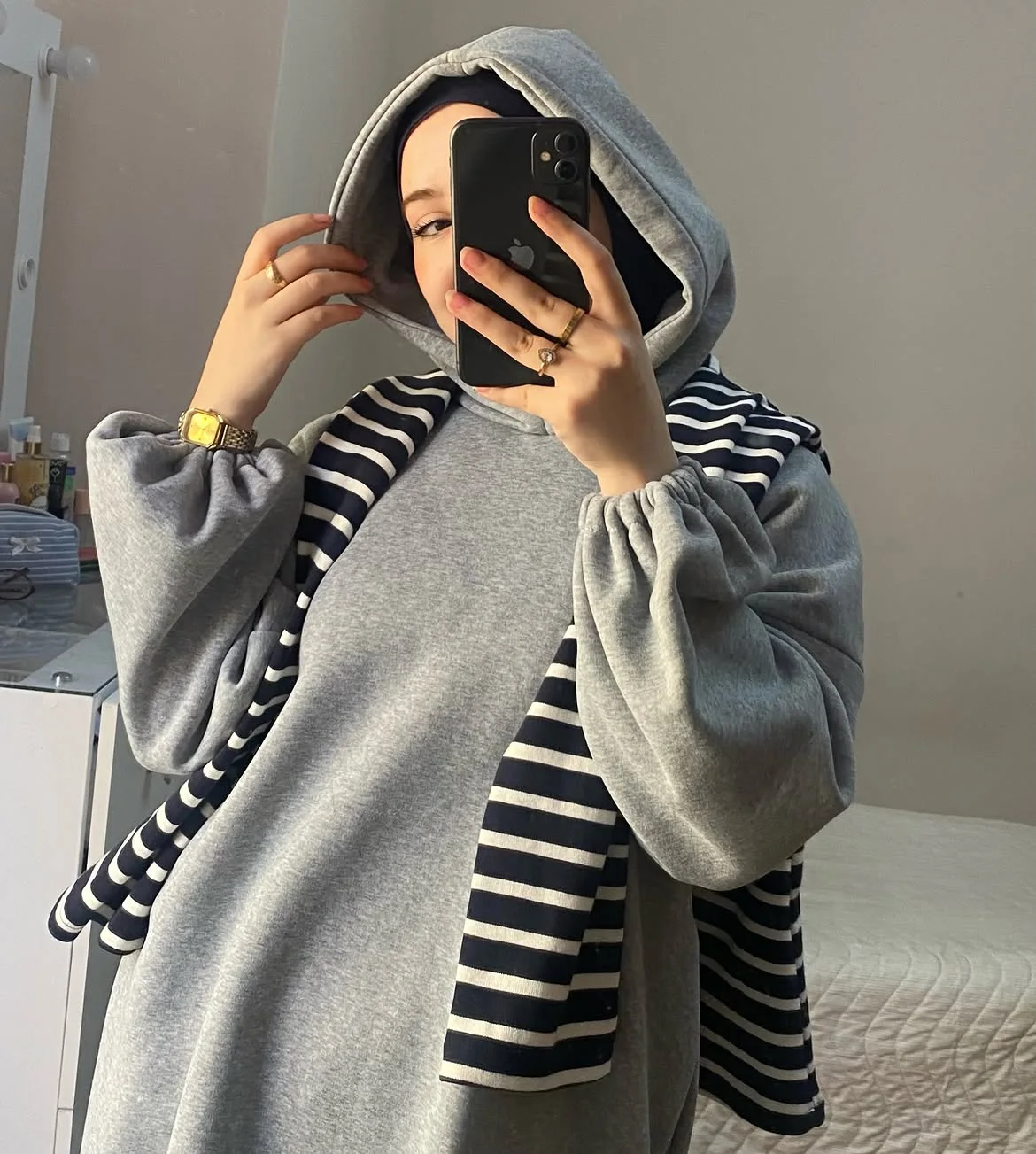 Hoodie Dress Sport-Chic