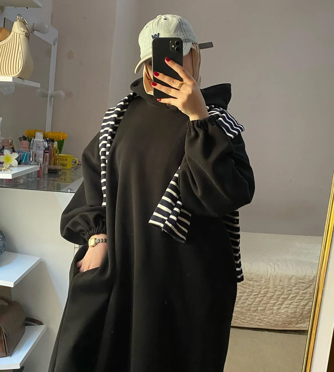Hoodie Dress Sport-Chic