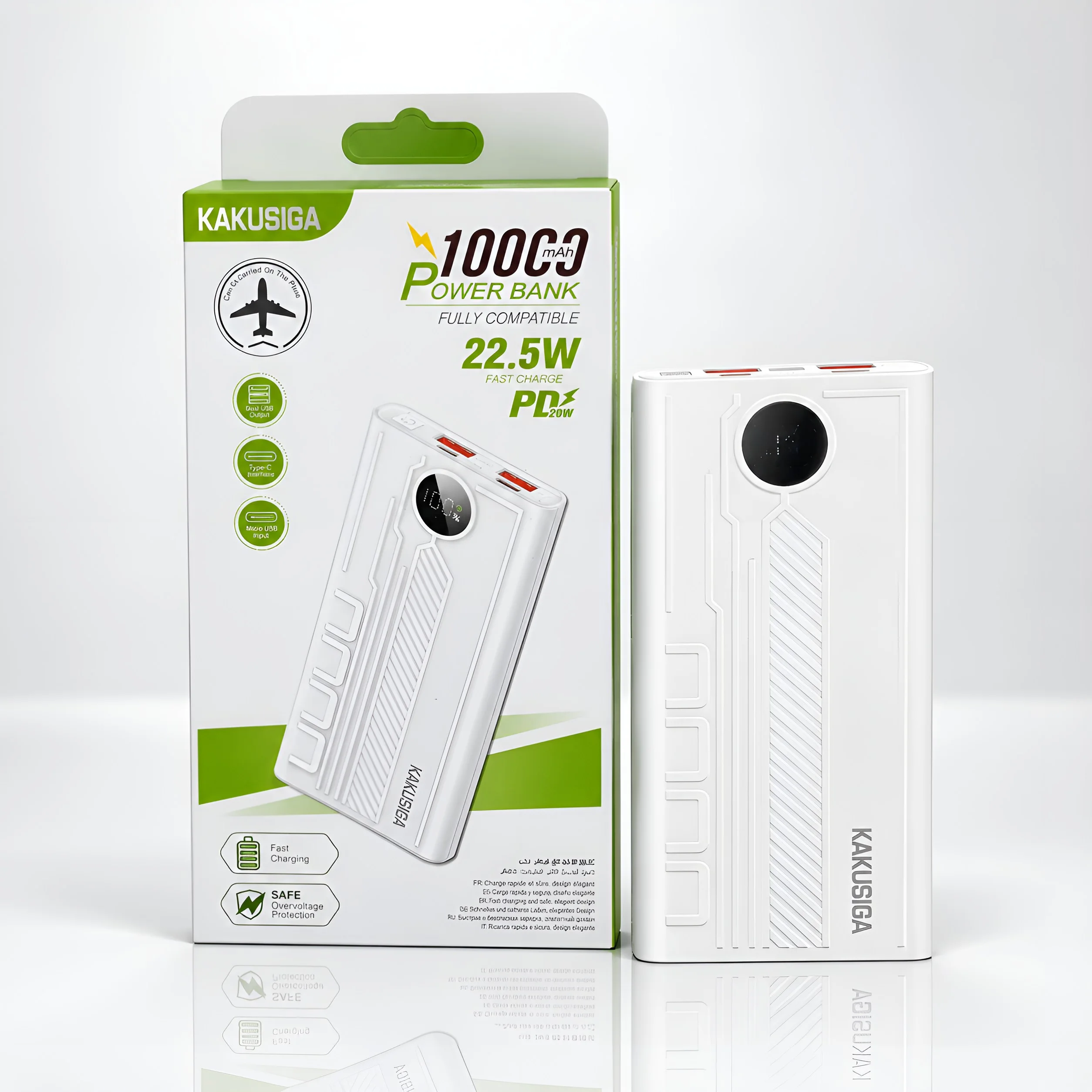 KAKUSIGA Power Bank 10000mAh