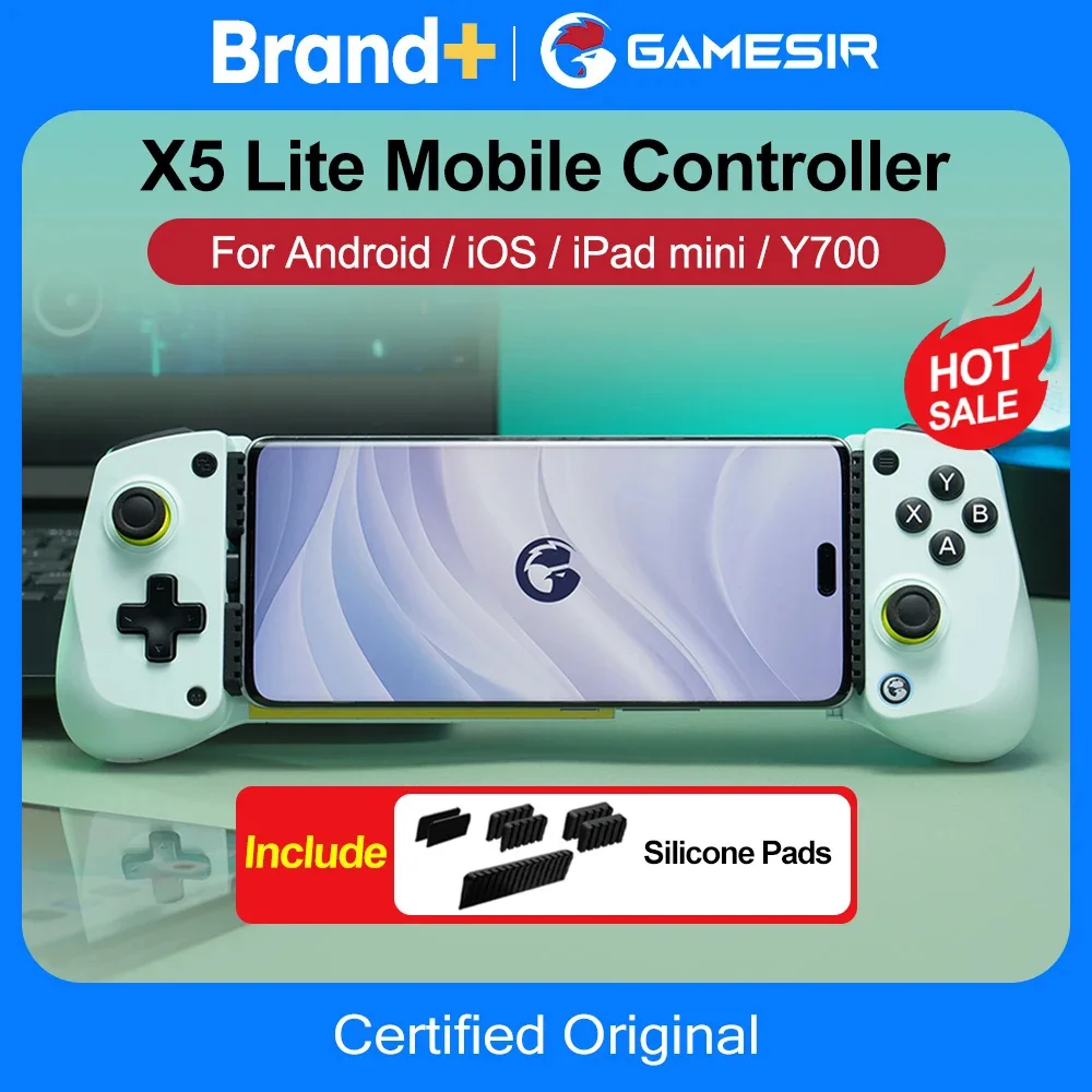 لوحات ألعاب للهاتف المحمول GameSir X5 Lite لهاتف iPhone 16 15 Series iPad Mini Android Tablet Controller Hall Effect Joysticks Design