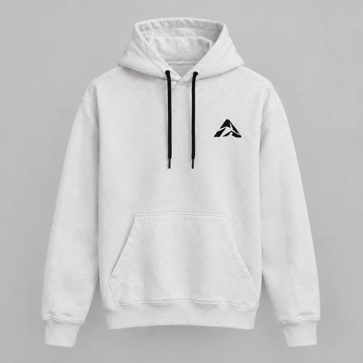 Maki behind hoodie