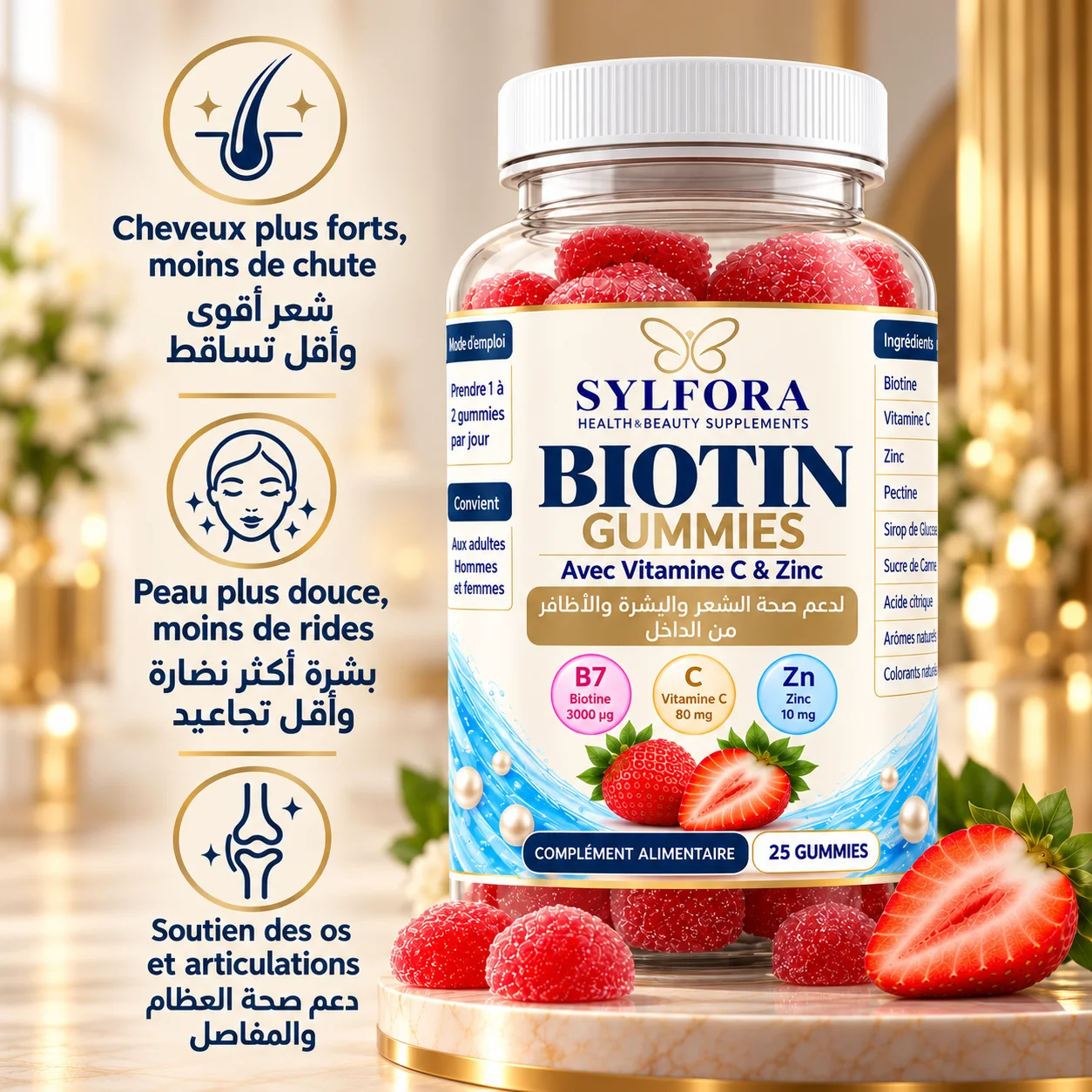 BIOTIN GUMMIES+ VITAMIN C