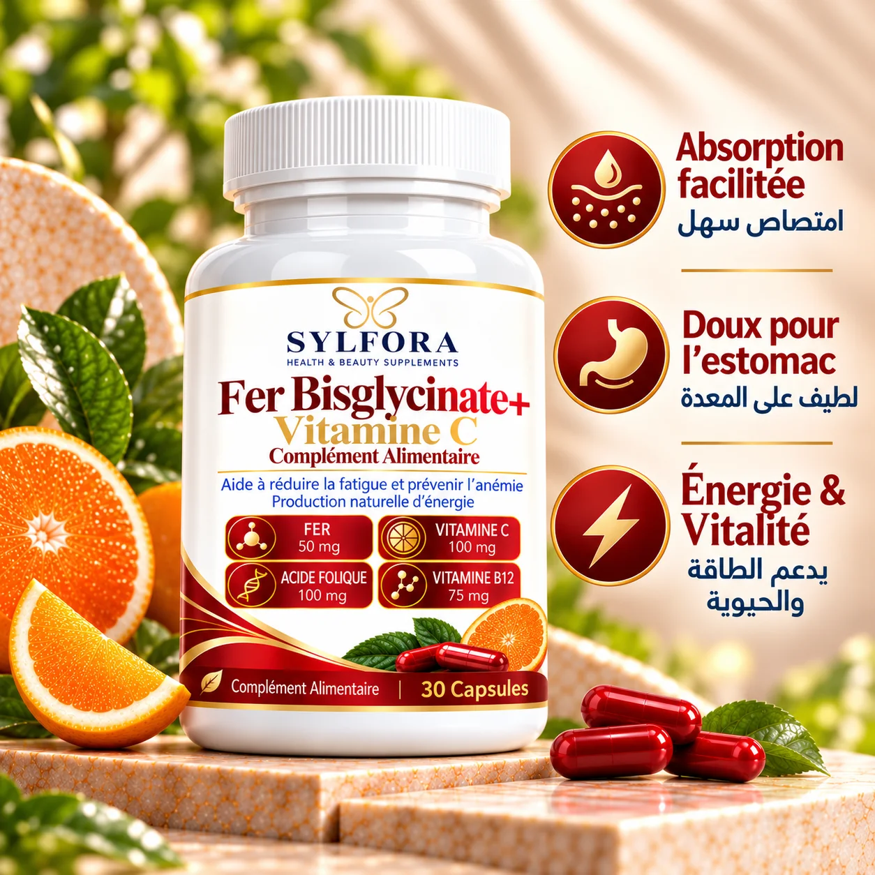 FER BISGLYCINATE+VITAMIN C