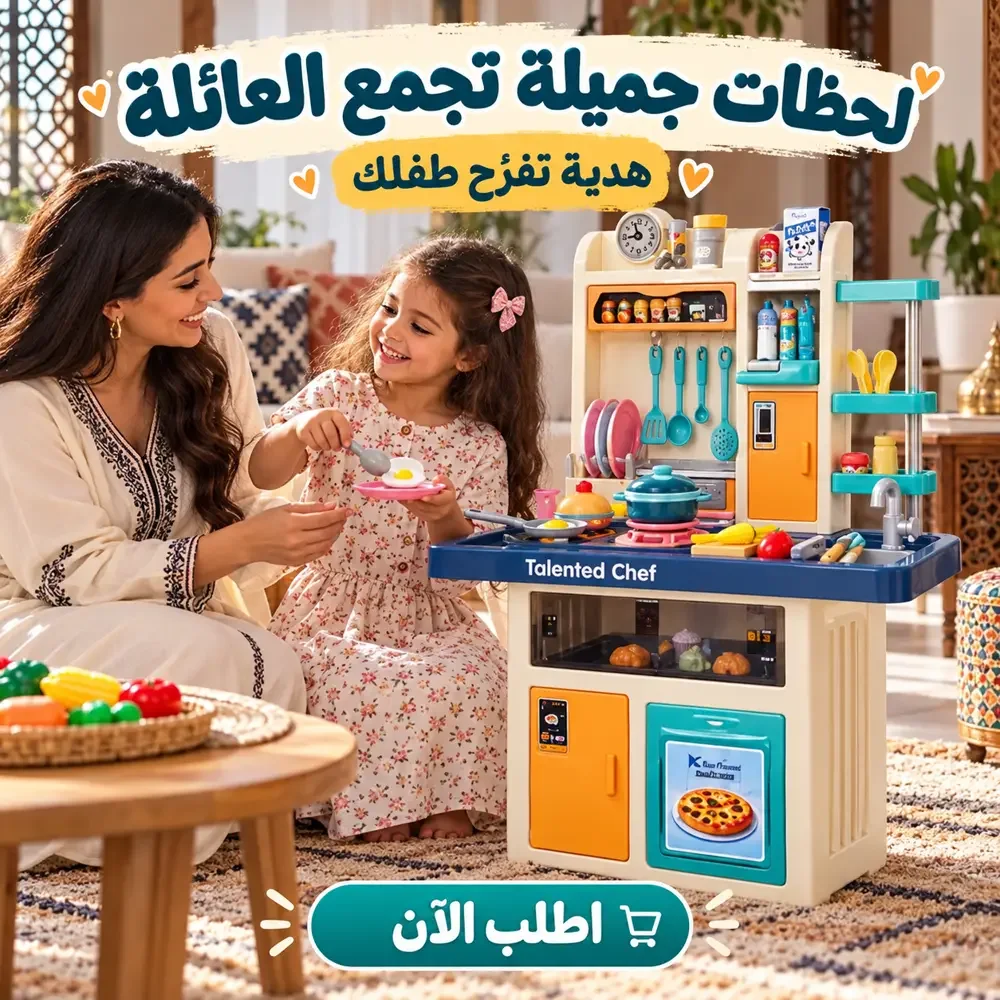 مطبخ الأطفال Talented Chef بـ 74 قطعة – متعة وتعلّم للصغار