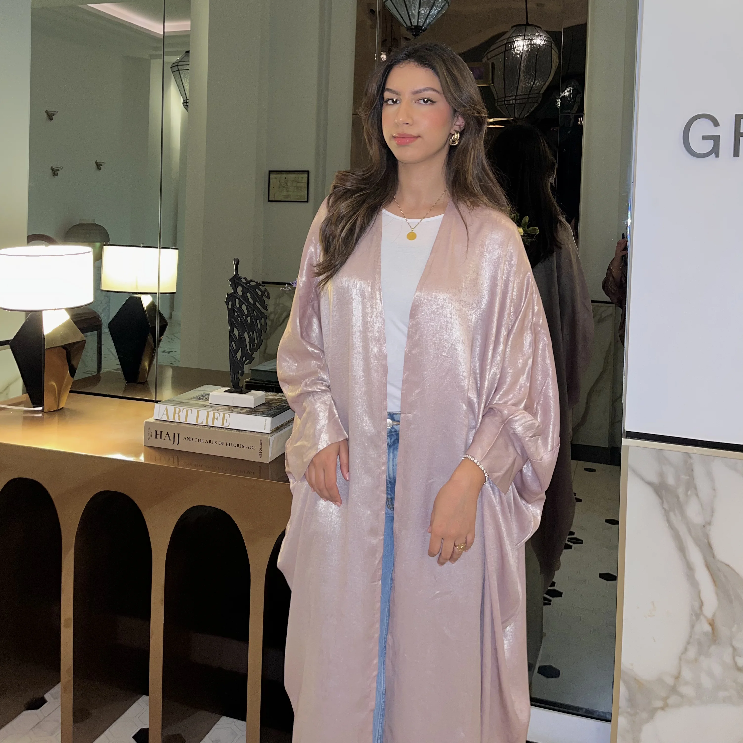 Shimmery abaya