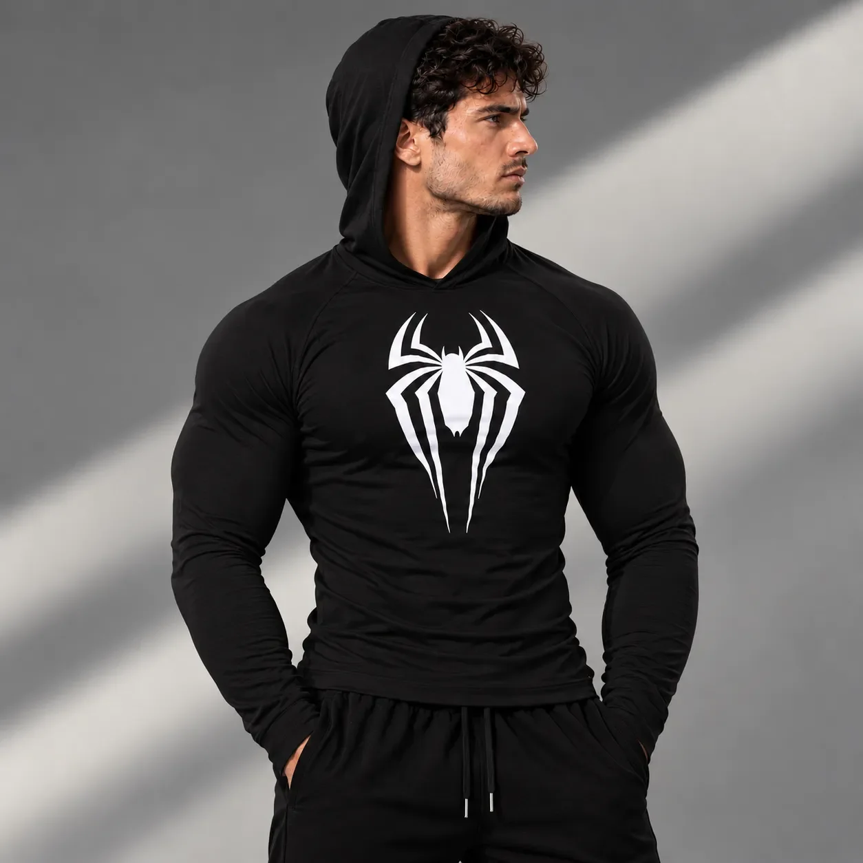 Hoodie STROWEAR Noir – Spider