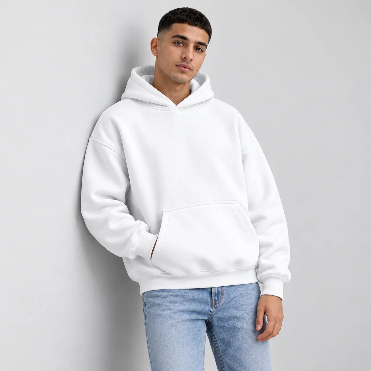 White Oversized Hoodie