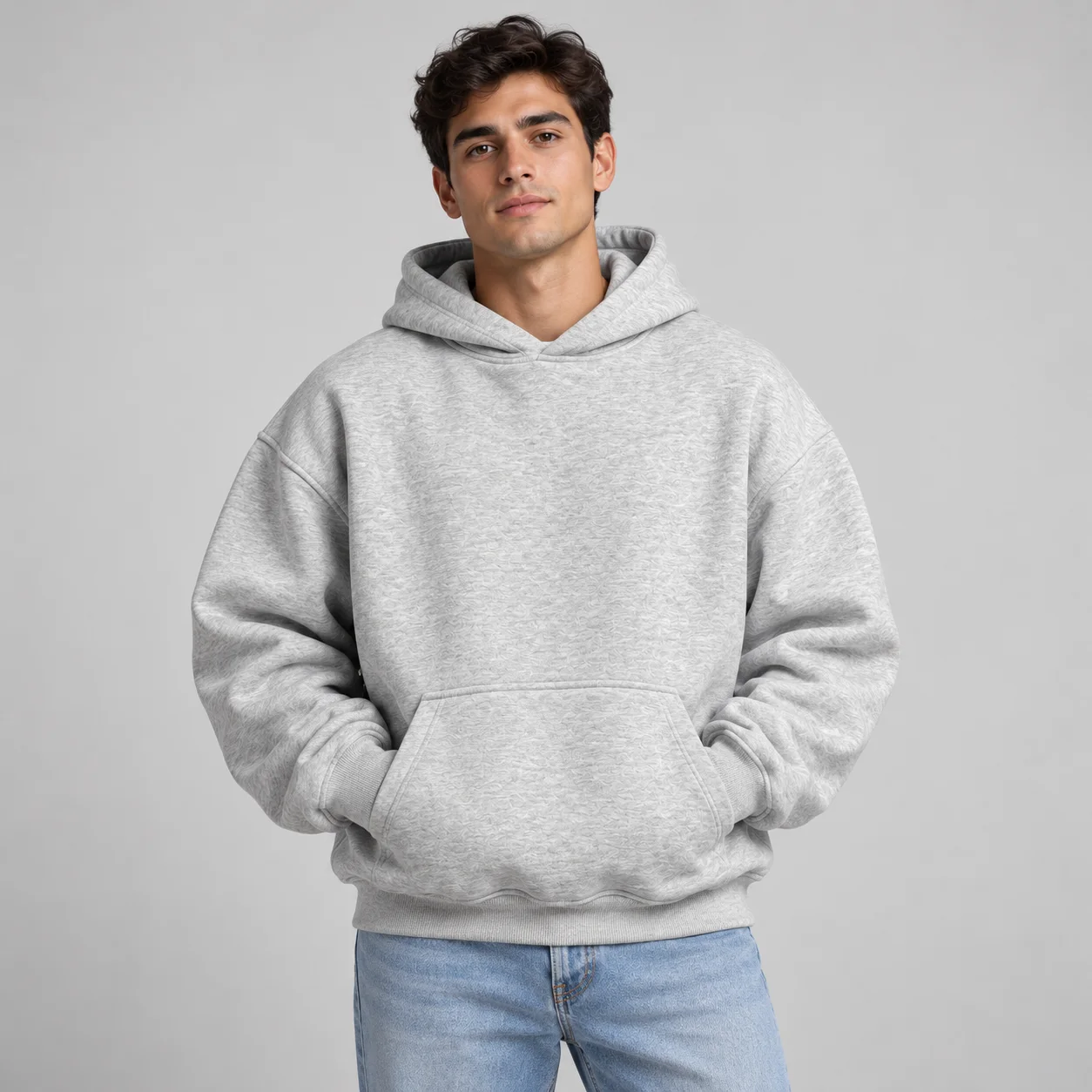 Light Grey Oversized Hoodie