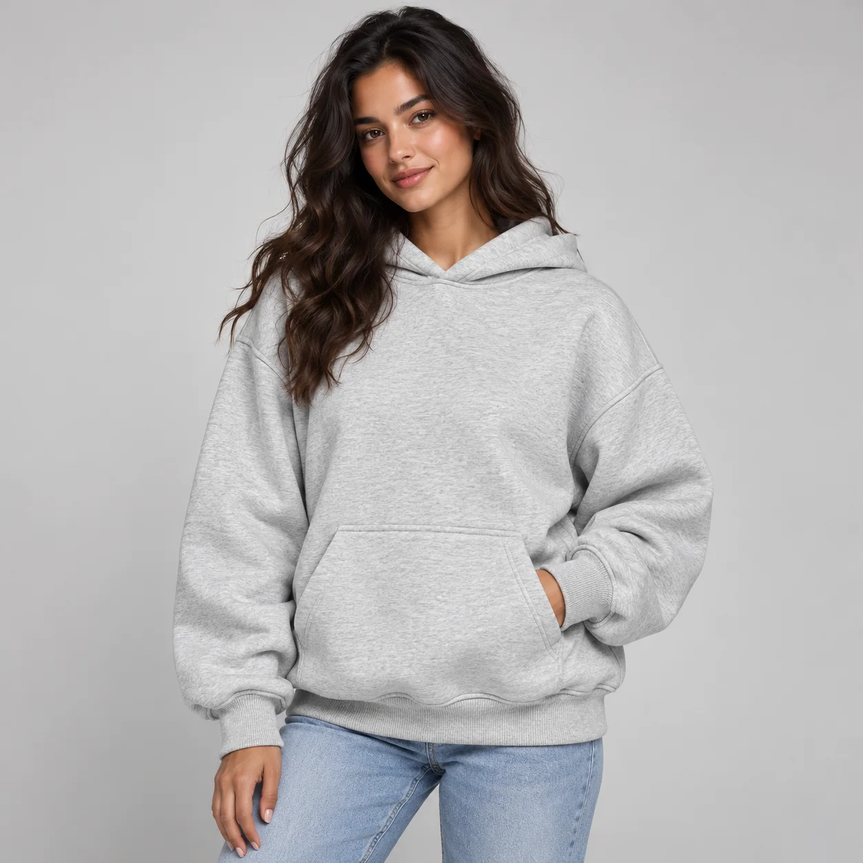 Light Grey Oversized Hoodie