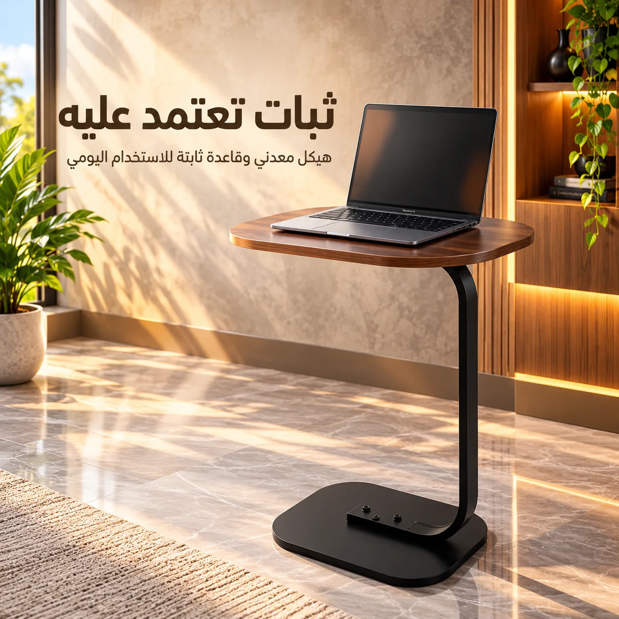 طاولة عمل متحركة بتصميم أنيق