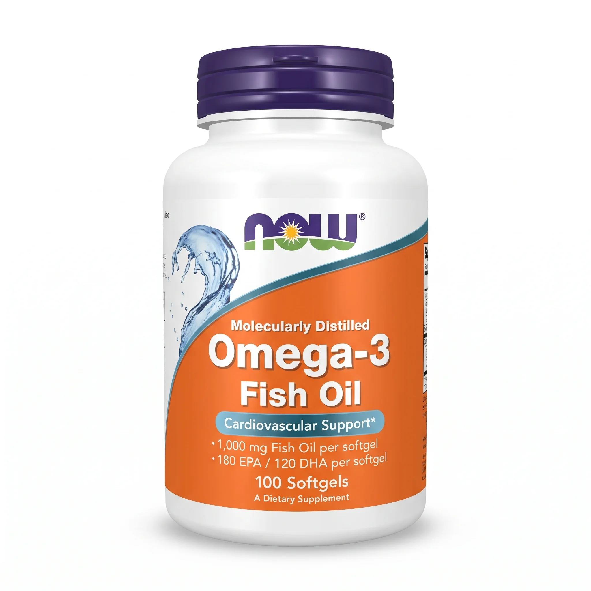 Omega-3 Fish Oil 1000 mg (180 mg EPA & 120 mg DHA) – 100 Softgels