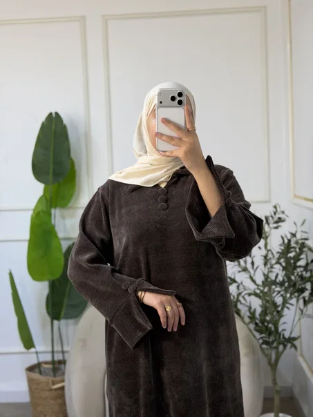 Robe Hiverna | روبة إيفرنا الشتوية بقماش لاكوت الفاخر