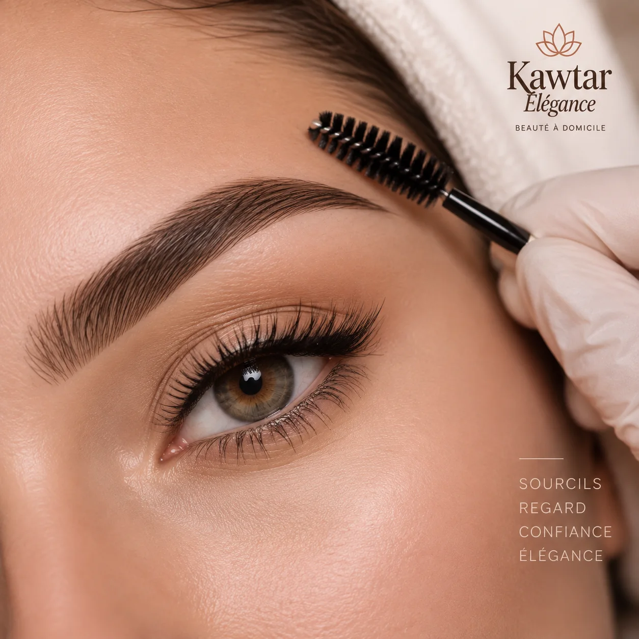 Sourcils et regard Kawtar Élégance