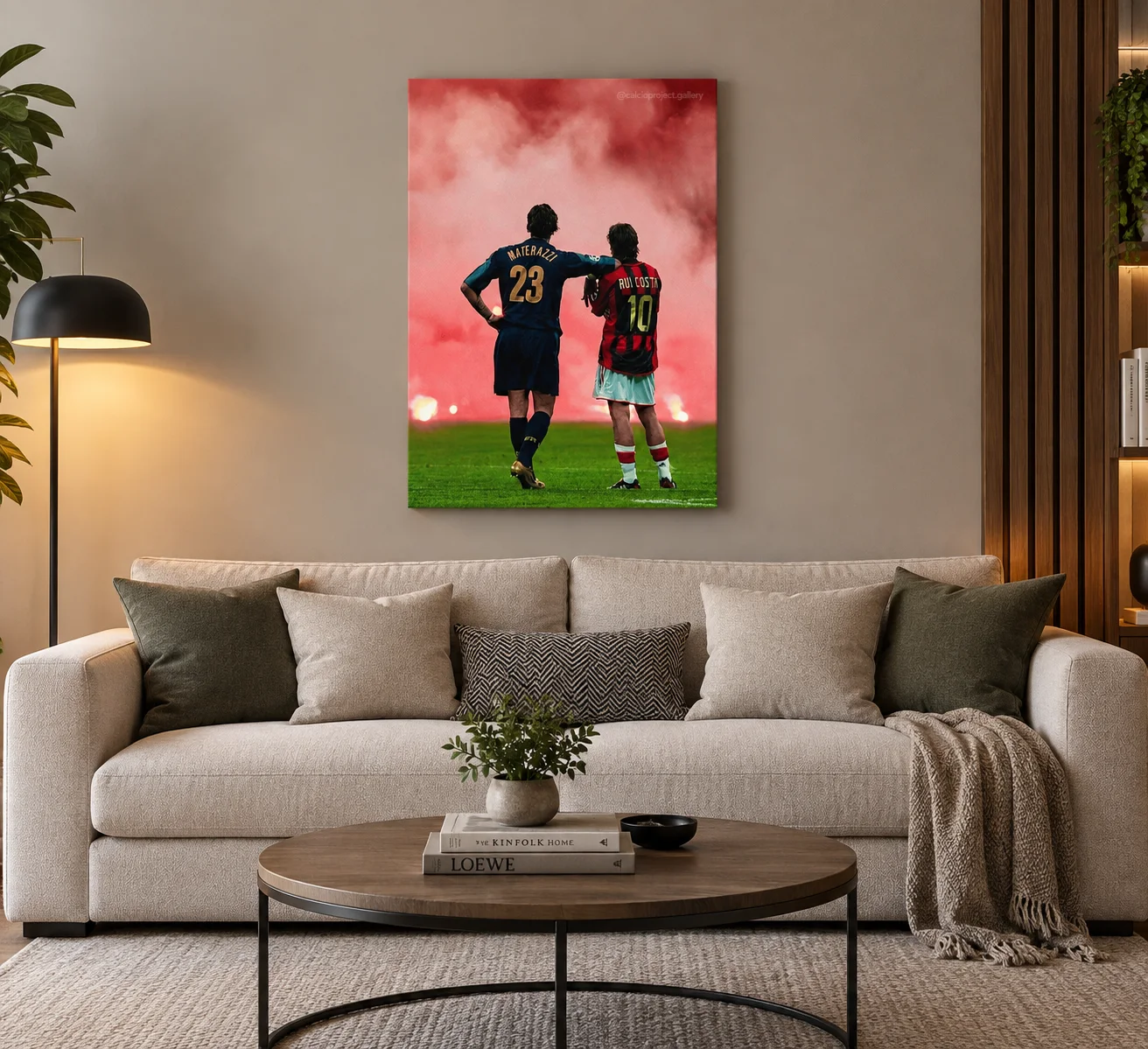 Materazzi & Rui Costa Tableau Derby de Milan