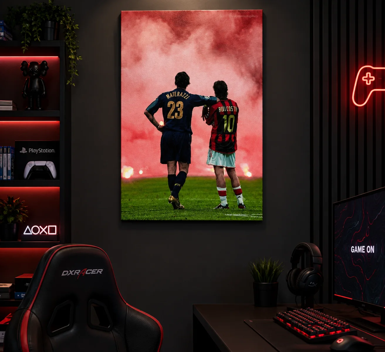 Materazzi & Rui Costa Tableau Derby de Milan