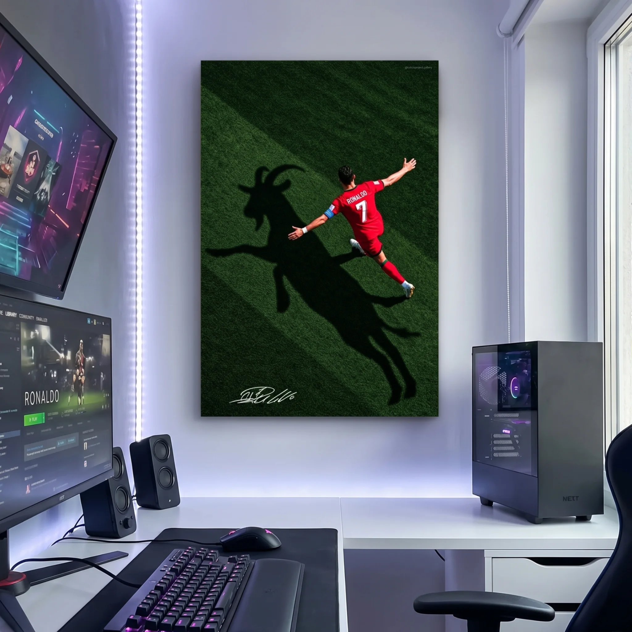 L'Ombre du GOAT Tableau Déco Football