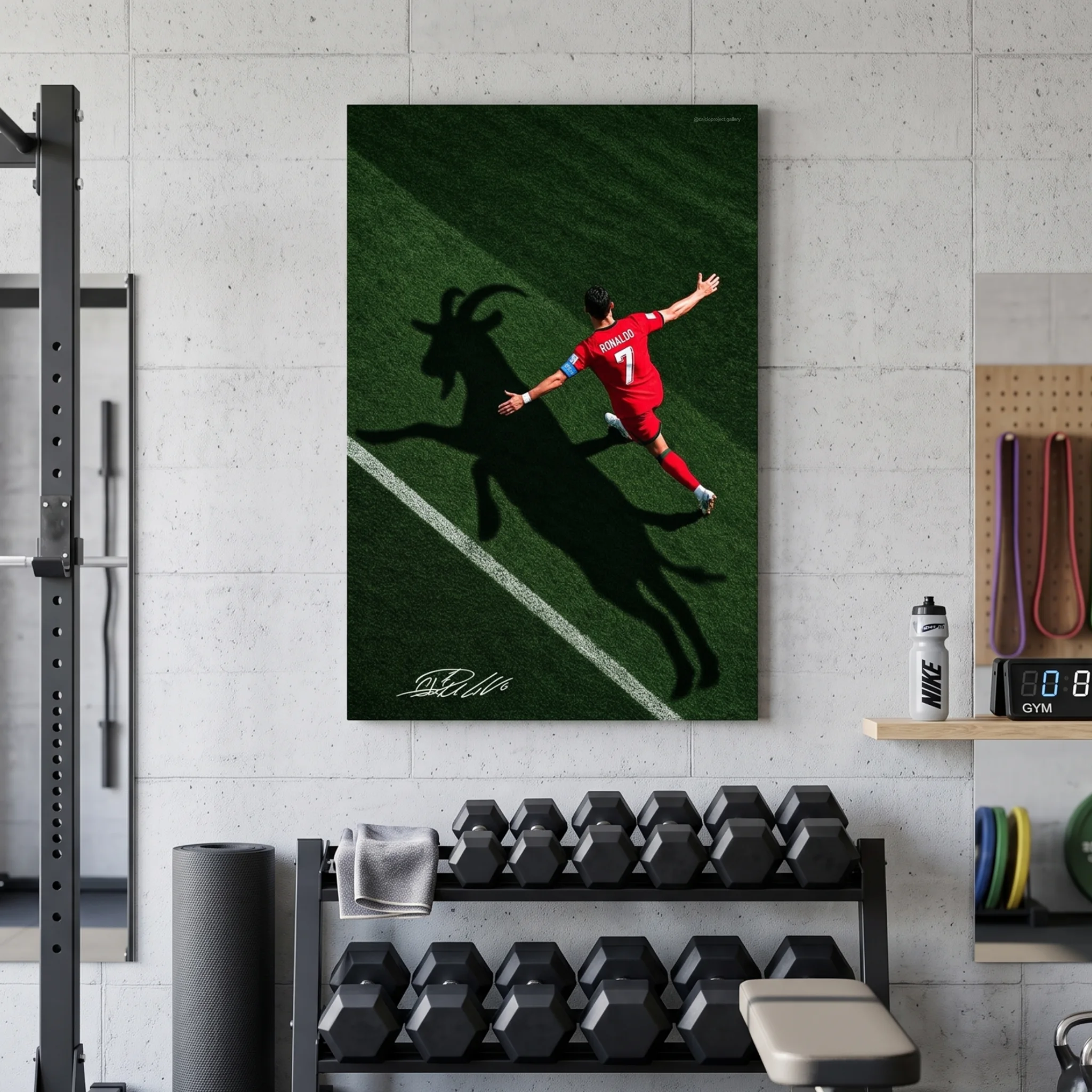L'Ombre du GOAT Tableau Déco Football