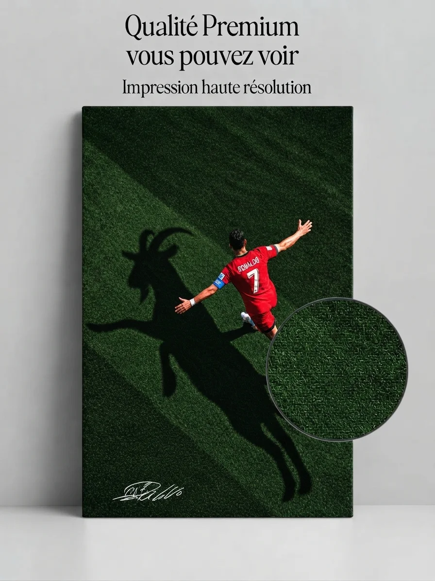 L'Ombre du GOAT Tableau Déco Football