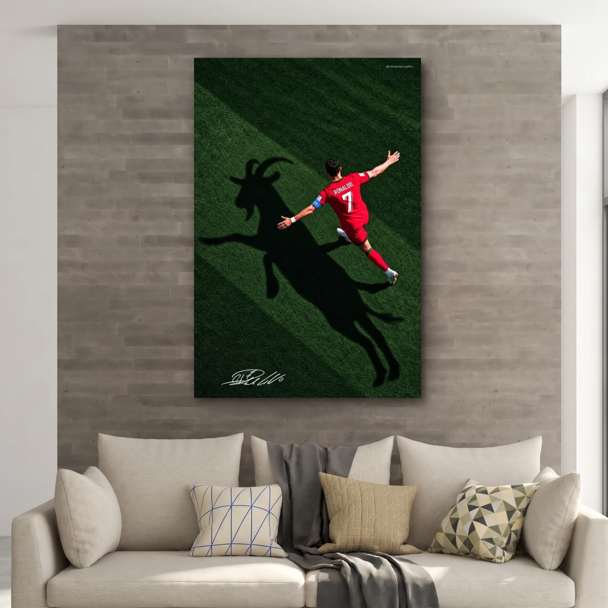 L'Ombre du GOAT Tableau Déco Football