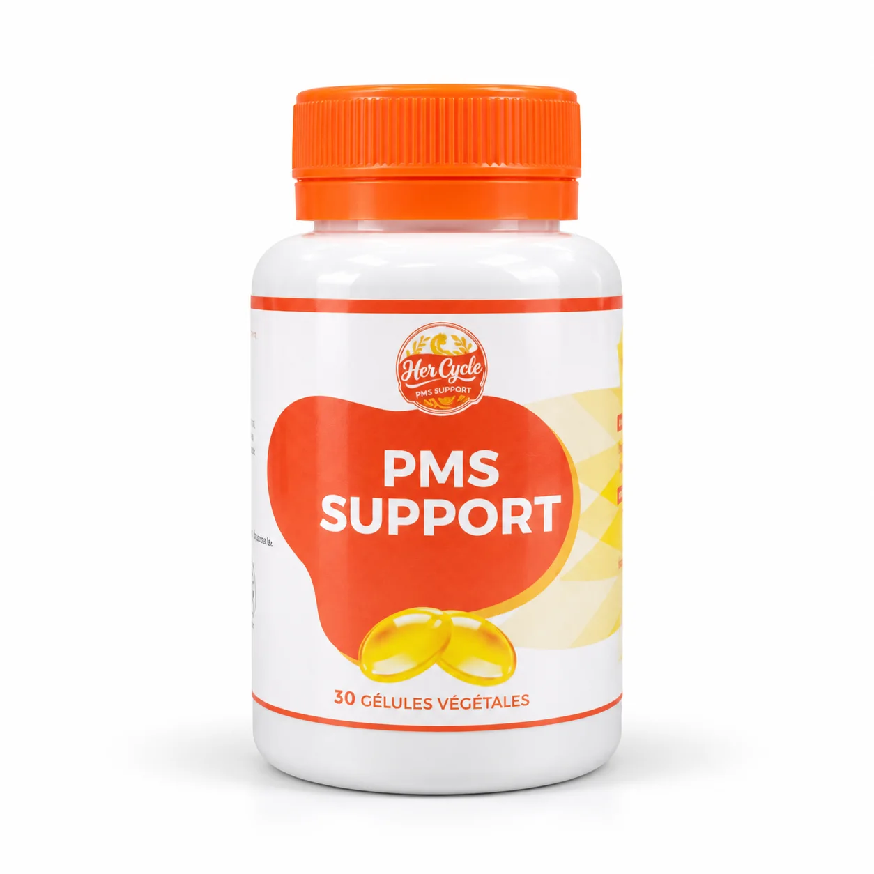 مكمل غذائي نباتي لدعم راحة المرأة قبل الدورة الشهرية | Her Cycle PMS Support