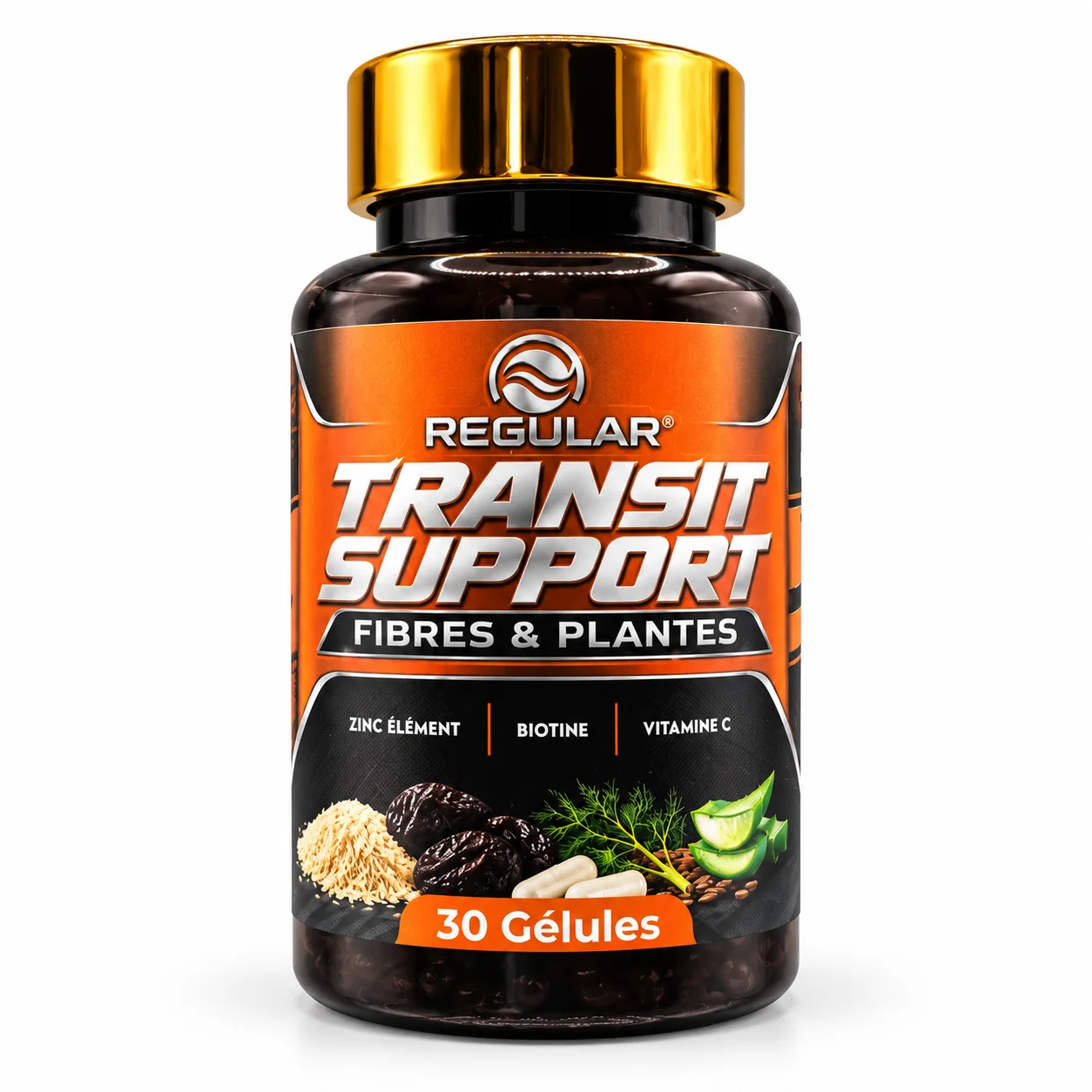 1 / 3    منظم عبور الأمعاء بالألياف والنباتات | Regular Transit Support Fibres & Plantes