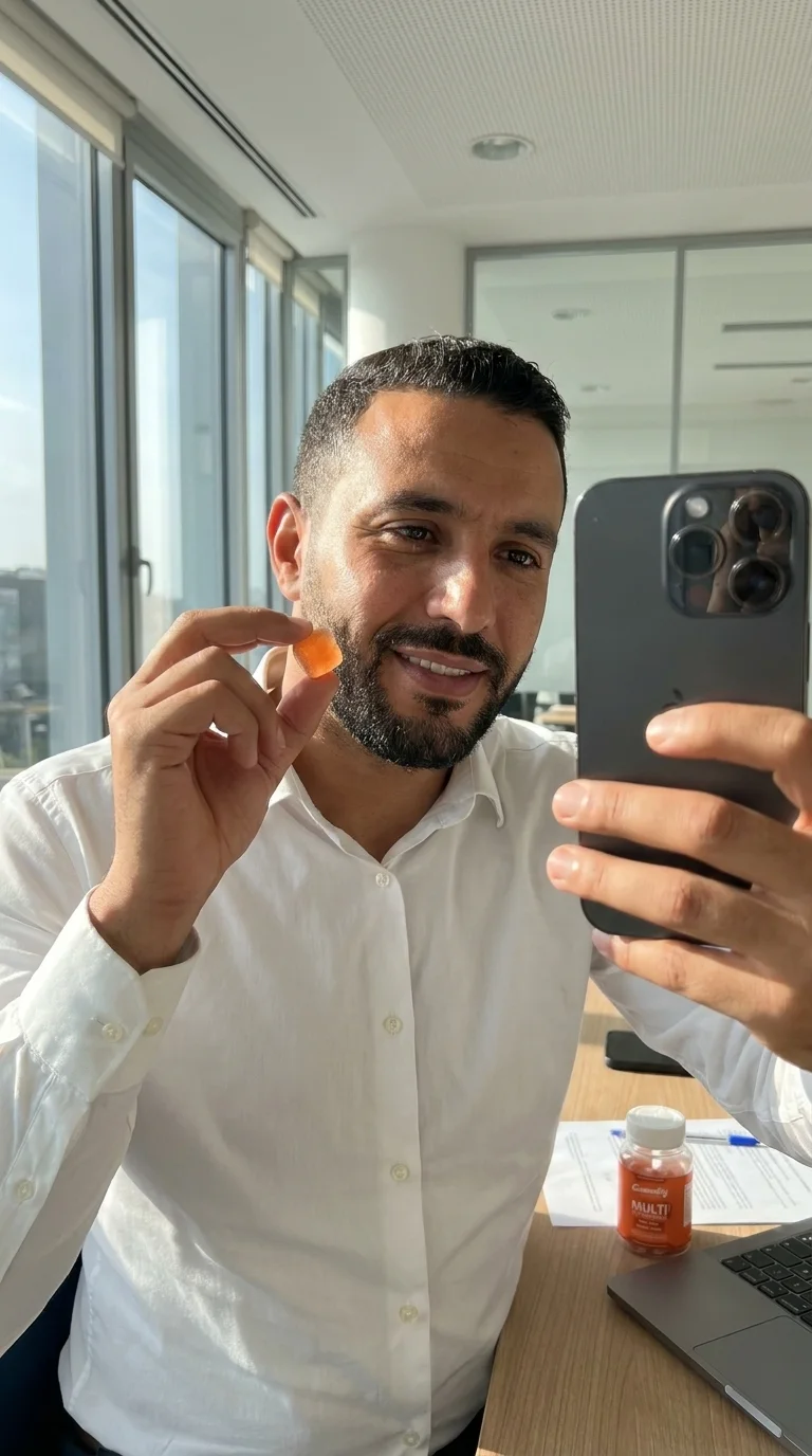 Gummies Multivitamine — Énergie Quotidienne & Immunité
