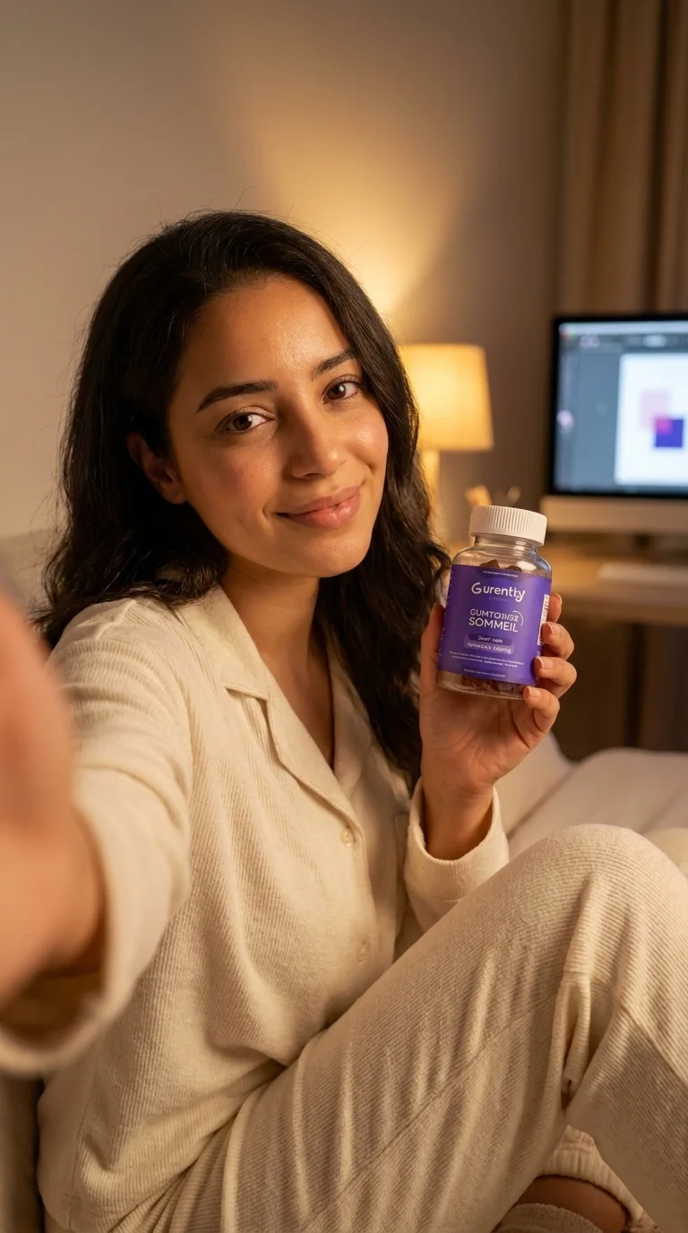 Gummies Mélatonine Sommeil — Endormissement Rapide & Nuits Profondes