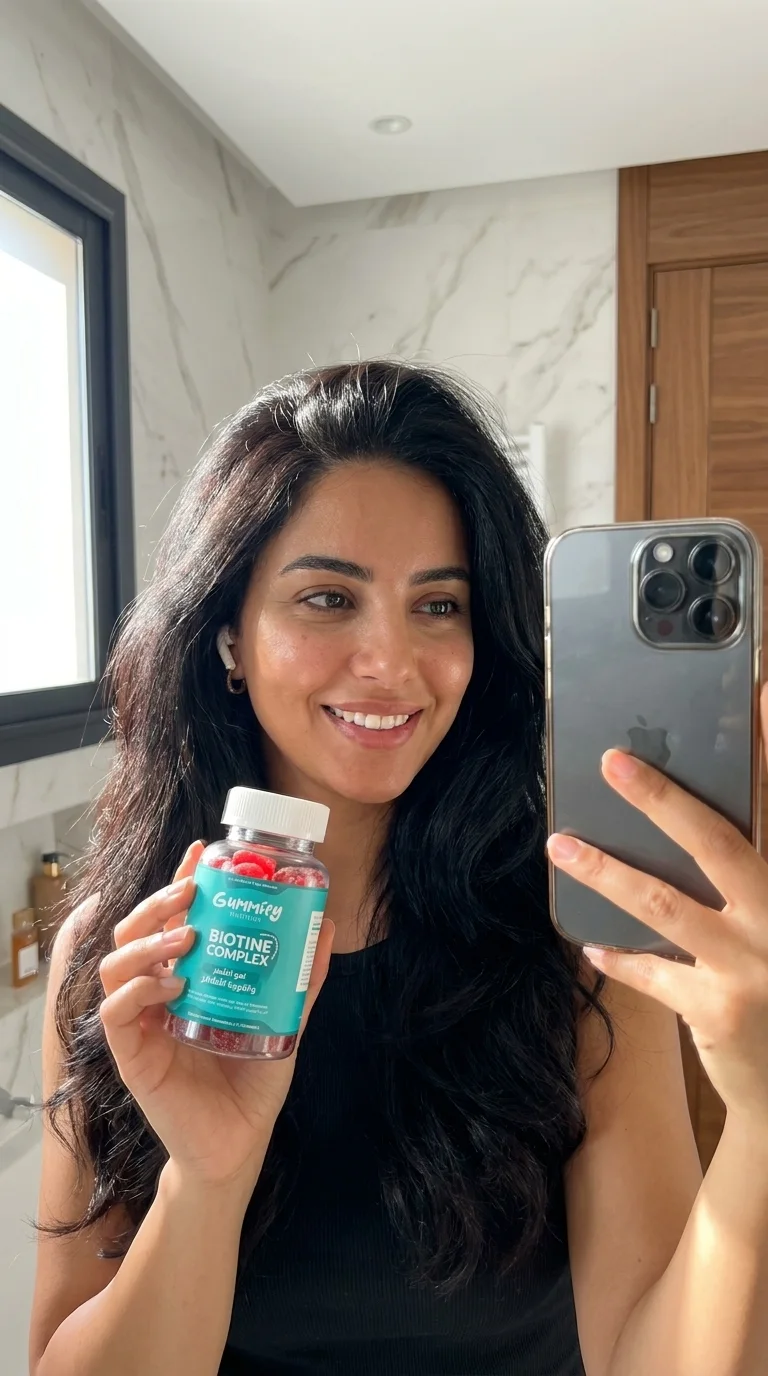 Hair Gummies Biotine Complex — Cheveux Plus Forts & Pousse Accélérée