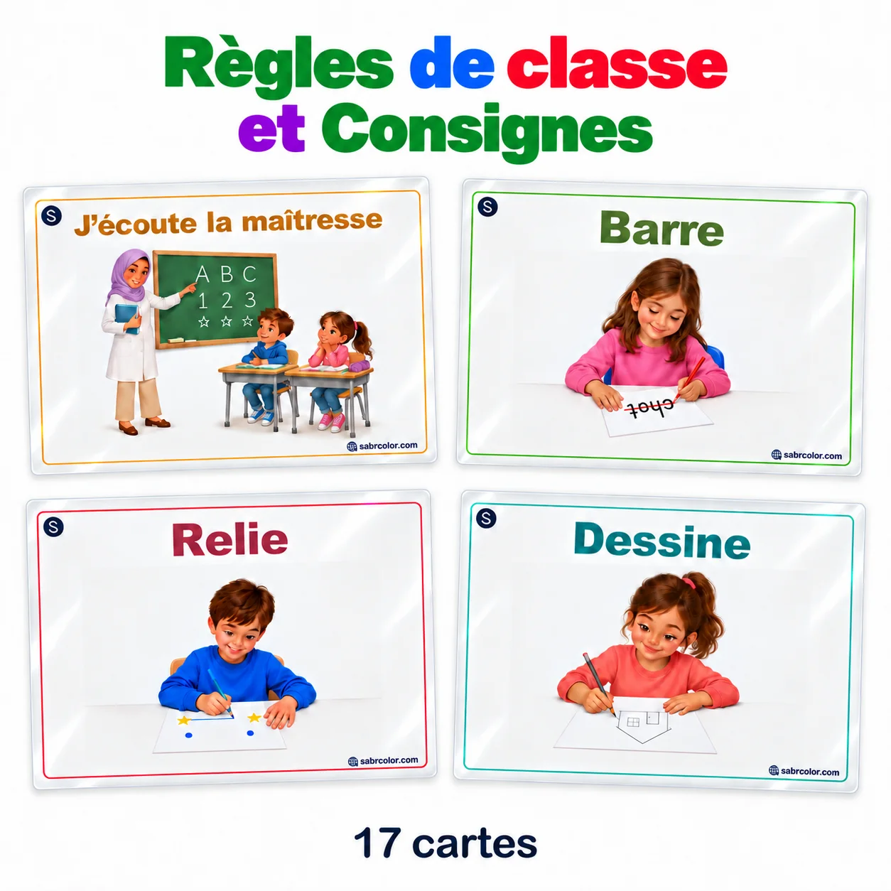 Règles et consignes illustrées