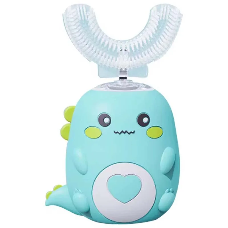 Brosse à Dents Électrique Automatique en U 360° en Silicone pour Enfants — Nettoyage Ultrasonique Intelligent, Étanche IPX4 & Rechargeable USB (Soin Dentaire Ludique)